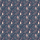 Fabric 2225 | sleeping Fox - pastel dark
