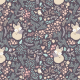 Fabric 2227 | sleeping Fox - pastel violet