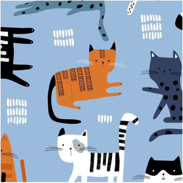 Tkanina 20583 | Koty psy 8