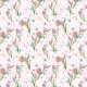 Fabric 20718 | Różowe kwiaty / pink flowers