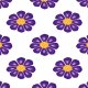 Fabric 20802 | fioletowe kwiaty0000