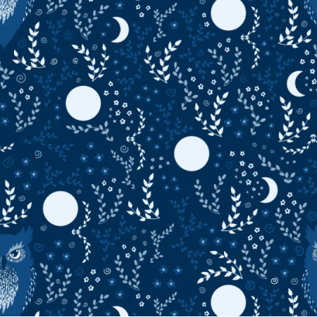 Fabric 20908 | BeTween blue owls