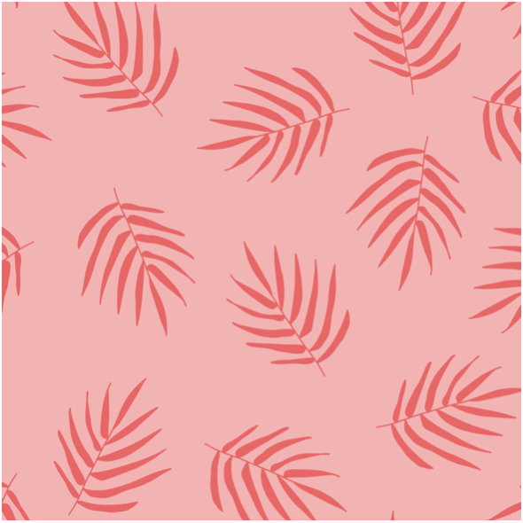 Fabric 21224 | Pink palm Leaf Summer