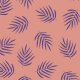 Fabric 21225 | Violet Palm LEaf Summer 