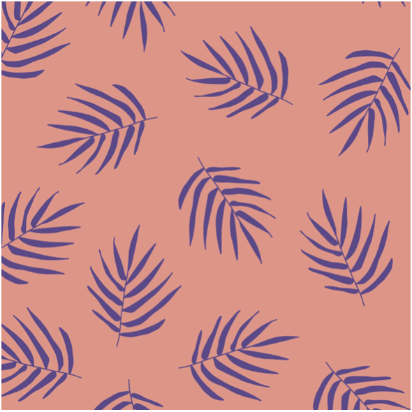 Fabric 21225 | Violet Palm LEaf Summer 