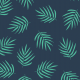Fabric 21226 | NAVy Leaf Palm Summer