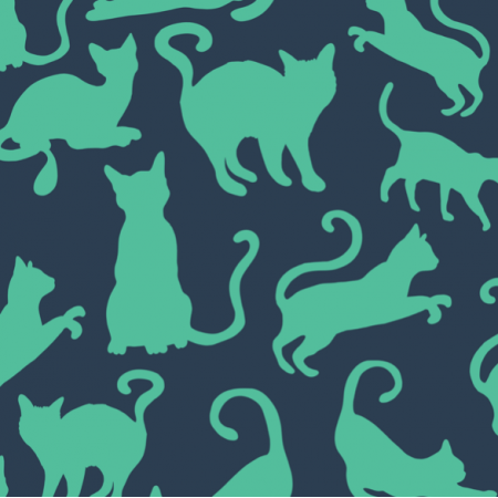 21227 | Cats Cat Kitten Blue Green