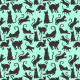 Fabric 21228 | Brown Turkus Cat Shapes