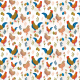 Tkanina 21236 | Rooster Chicken Coutry Folk 