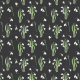 Fabric 21277 | Przebiśniegi black