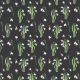 Fabric 21277 | Przebiśniegi black