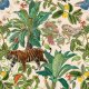 Tkanina 21478 | TYGRYSY W TROPIKALNEJ DŻUNGLII