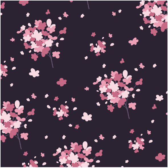 Tkanina 21534 | Delicate Pink flowers