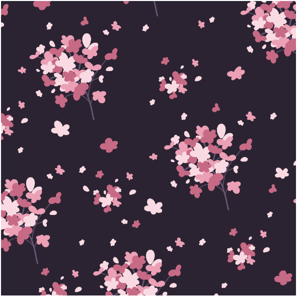 Fabric 21534 | Delicate Pink flowers