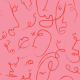 Tkanina 21554 | Pink Picasso
