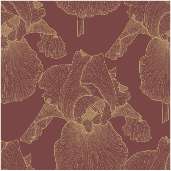 Fabric 21672 | Zloty irys na bordo