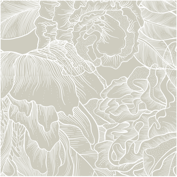 Tkanina 21721 | WHITE VINTAGE FLOWERS ON light green