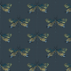 Fabric 21813 | dragonfly on navy blue