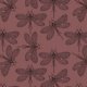Fabric 21907 | Dragonfly on red