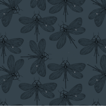 21909 | Dragonfly on navy blue