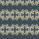 Fabric 21913 | Geometrical bananas on navy blue