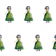 Tkanina 21924 | Princess 1A pattern for kids