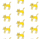 Tkanina 21935 | Yellow cat 1 pattern for kids