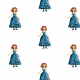 Tkanina 21937 | Princess 3 pattern for kids