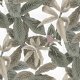 Fabric 21950 | Green Leaves on white