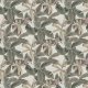 Tkanina 21952 | Green leaves on ecru