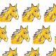 Tkanina 21999 | Horse head 2