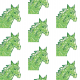 Fabric 22004 | Green horse head 1