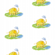 Tkanina 22012 | Funny elephant 3 pattern for kids