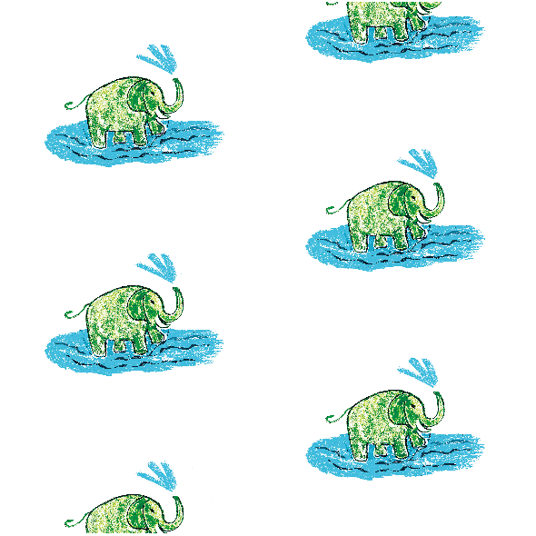Fabric 22014 | Funny elephant 4 pattern for kids