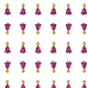 Tkanina 22043 | Princess 2A pattern for kids