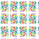 Tkanina 22045 | Colourful abstract pattern 7A