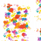 Tkanina 22050 | Colourful abstract pattern 11