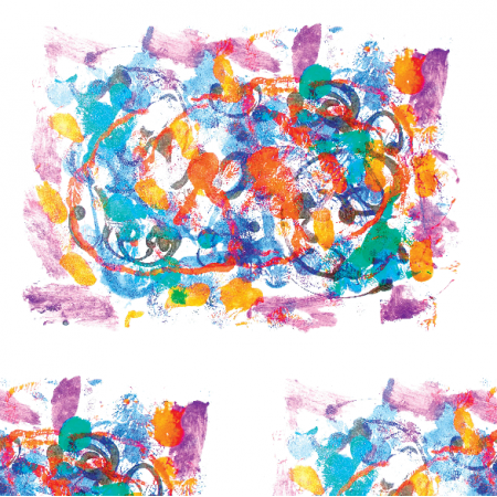 Tkanina 22058 | Colourful abstract pattern 16