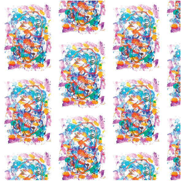 Tkanina 22059 | Colourful abstract pattern 16A