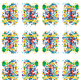 Tkanina 22061 | Colourful abstract pattern 19