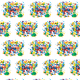 Tkanina 22063 | Colourful abstract pattern 19A