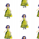 Tkanina 22067 | Princess 4 pattern for kids