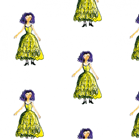 Fabric 22067 | Princess 4 pattern for kids