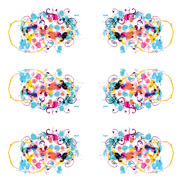 Tkanina 22099 | Colourful abstract pattern 8A