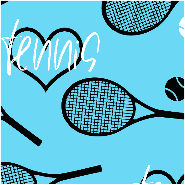 Tkanina 22133 | tennis blue xl