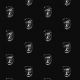 Tkanina 22149 | BLack-white MAsk pattern 1