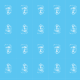 Tkanina 22154 | Blue white mask pattern 1A