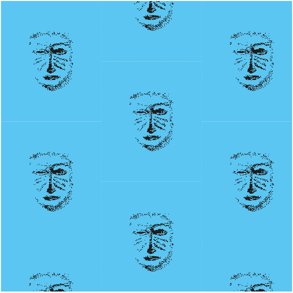 Tkanina 22155 | Blue black mask pattern 1