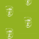 Tkanina 22157 | Green white mask patern 1