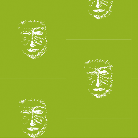 22157 | Green white mask patern 1